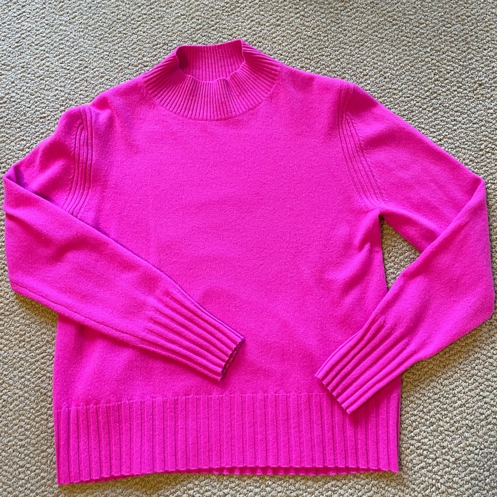 J Crew Cashmere Mock Neck Sweater